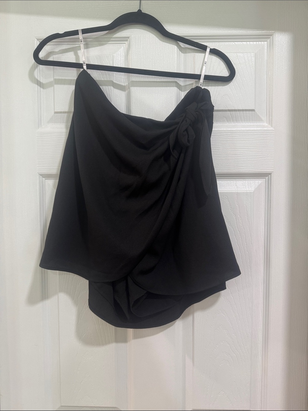 Black DR2 wrap skort